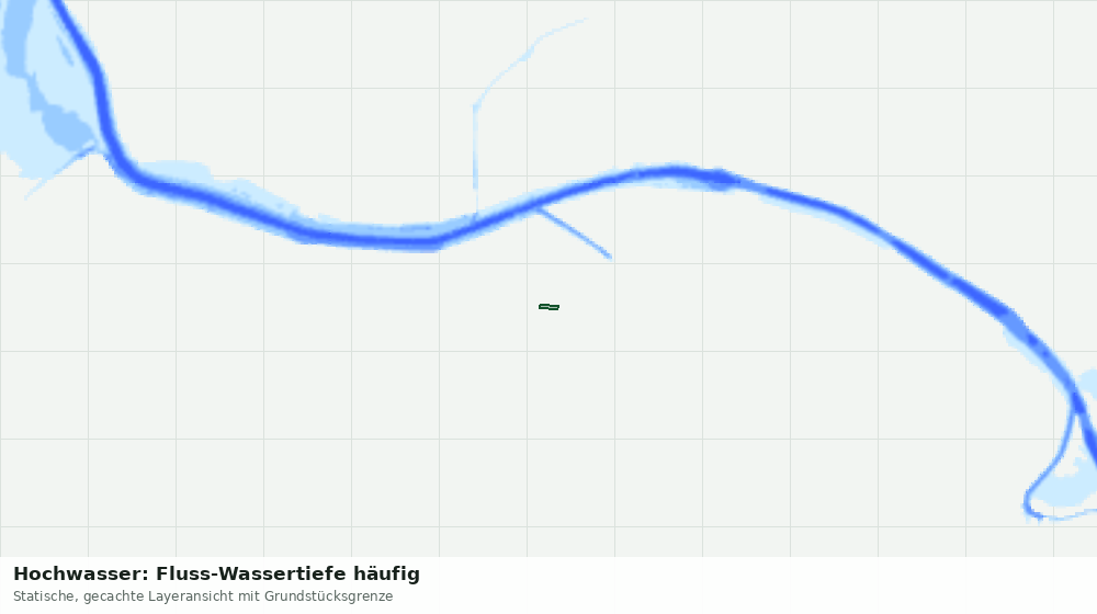 Statische Kartenansicht: Hochwasser: Fluss-Wassertiefe häufig