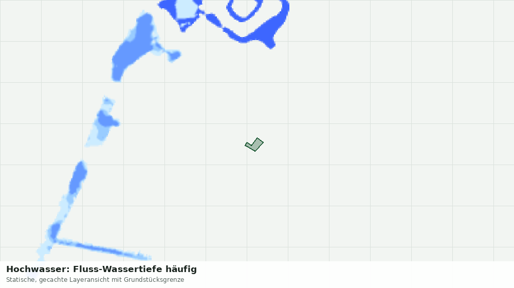 Statische Kartenansicht: Hochwasser: Fluss-Wassertiefe häufig