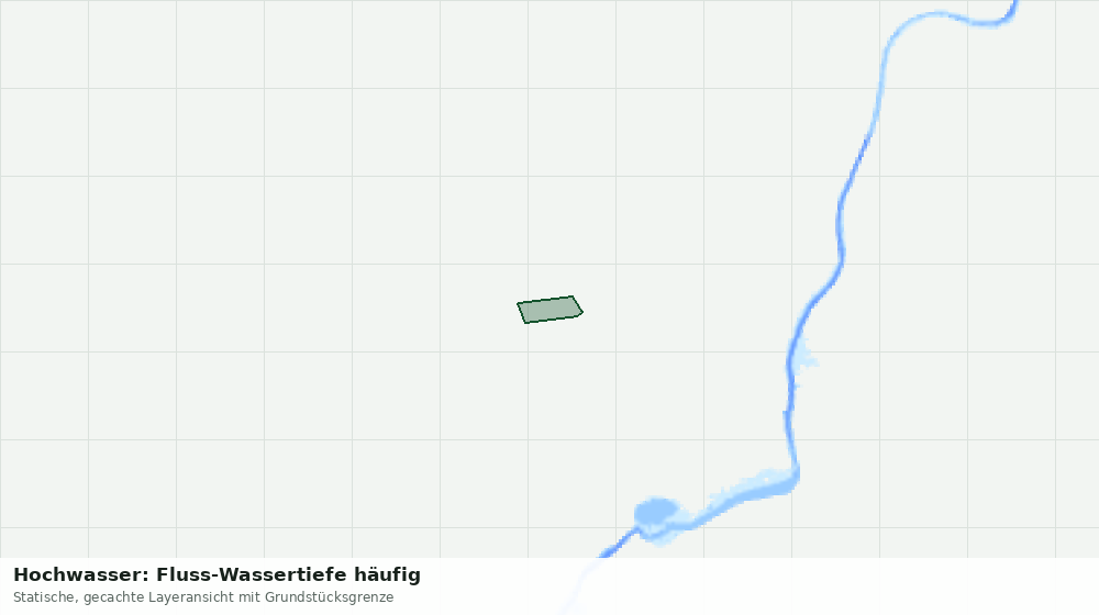 Statische Kartenansicht: Hochwasser: Fluss-Wassertiefe häufig