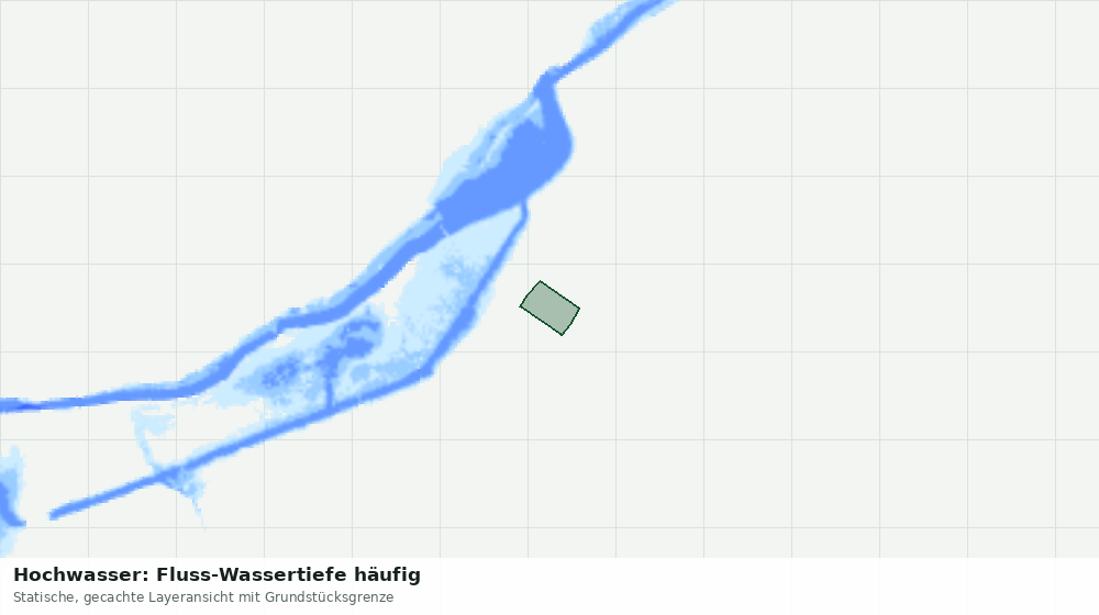 Statische Kartenansicht: Hochwasser: Fluss-Wassertiefe häufig