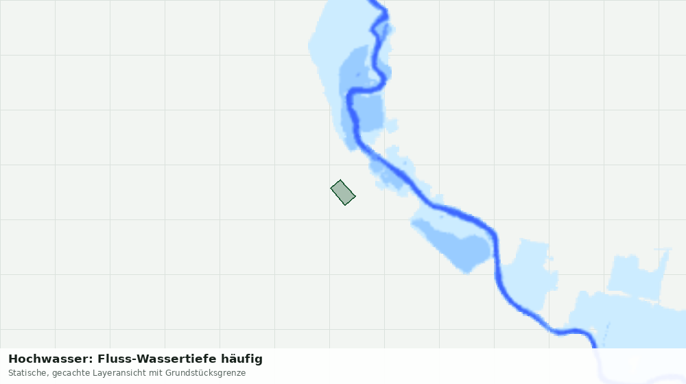 Statische Kartenansicht: Hochwasser: Fluss-Wassertiefe häufig