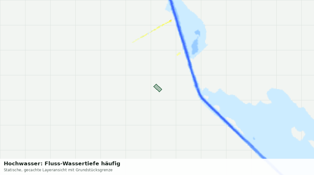 Statische Kartenansicht: Hochwasser: Fluss-Wassertiefe häufig