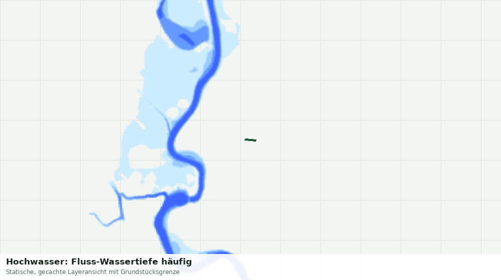 Statische Kartenansicht: Hochwasser: Fluss-Wassertiefe häufig