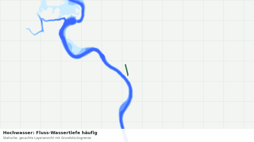 Statische Kartenansicht: Hochwasser: Fluss-Wassertiefe häufig