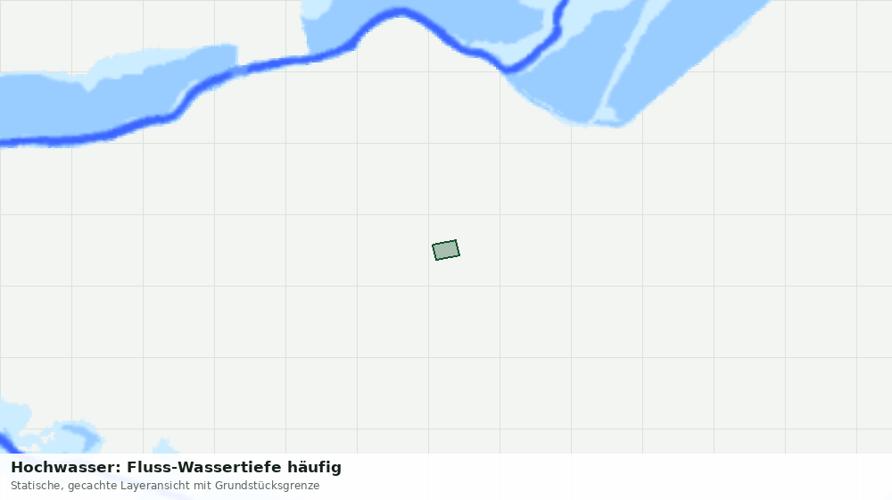 Statische Kartenansicht: Hochwasser: Fluss-Wassertiefe häufig