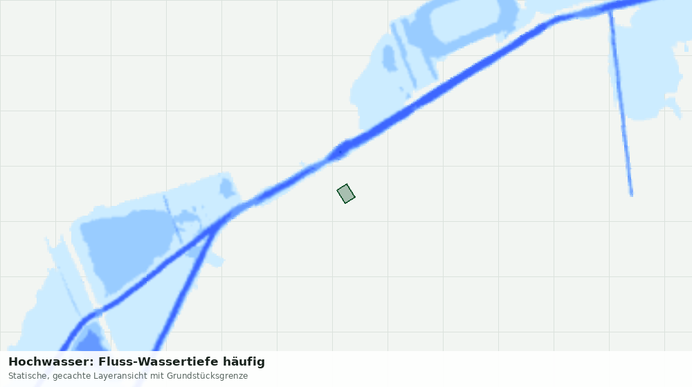 Statische Kartenansicht: Hochwasser: Fluss-Wassertiefe häufig