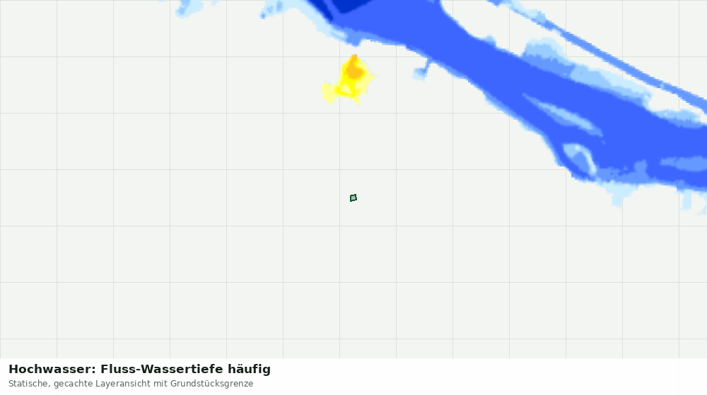 Statische Kartenansicht: Hochwasser: Fluss-Wassertiefe häufig