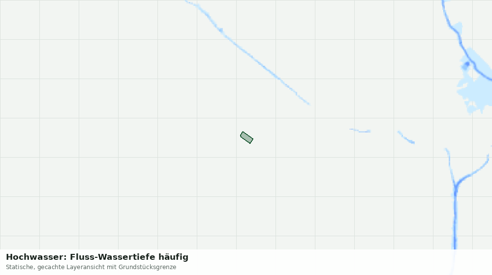 Statische Kartenansicht: Hochwasser: Fluss-Wassertiefe häufig