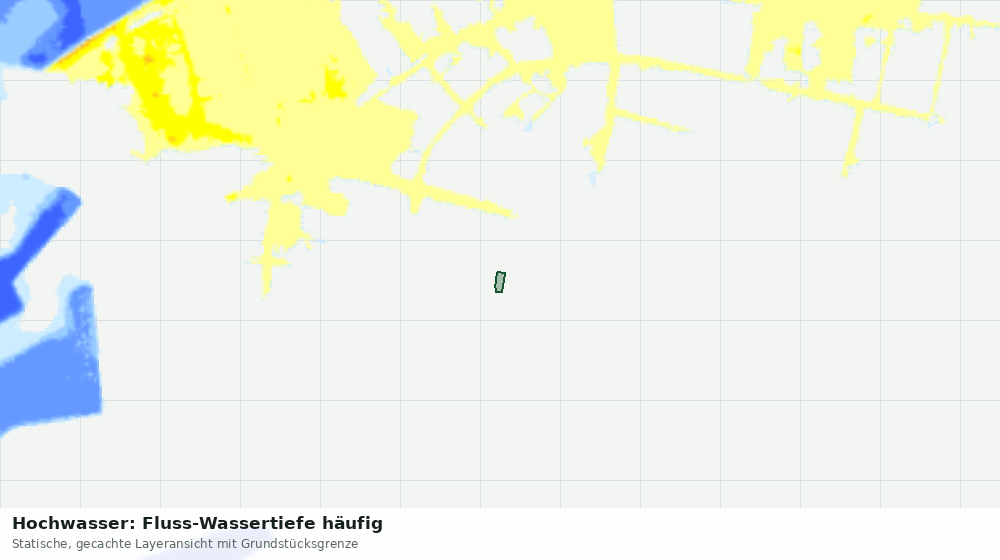 Statische Kartenansicht: Hochwasser: Fluss-Wassertiefe häufig