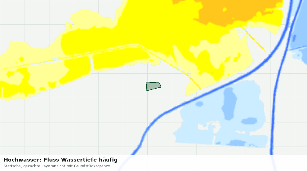 Statische Kartenansicht: Hochwasser: Fluss-Wassertiefe häufig