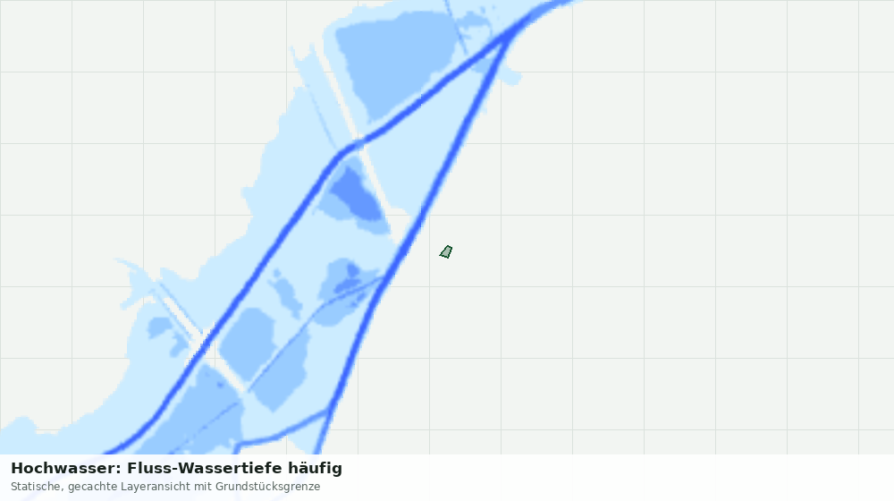 Statische Kartenansicht: Hochwasser: Fluss-Wassertiefe häufig