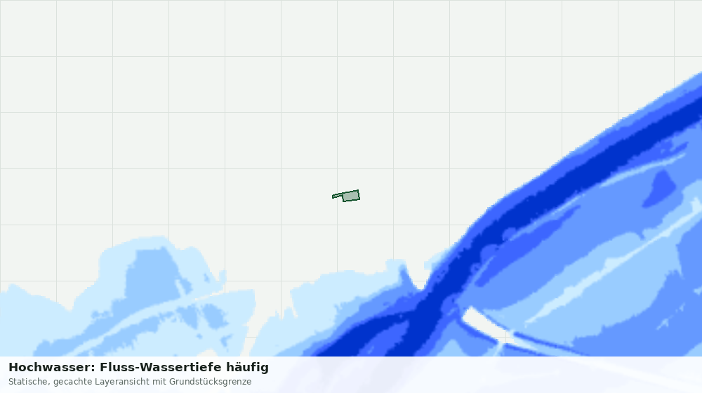 Statische Kartenansicht: Hochwasser: Fluss-Wassertiefe häufig