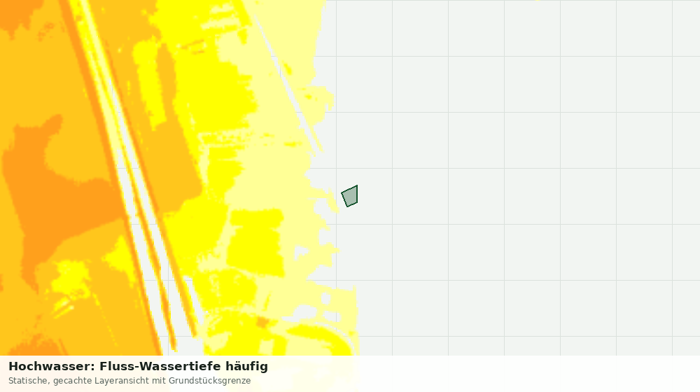 Statische Kartenansicht: Hochwasser: Fluss-Wassertiefe häufig