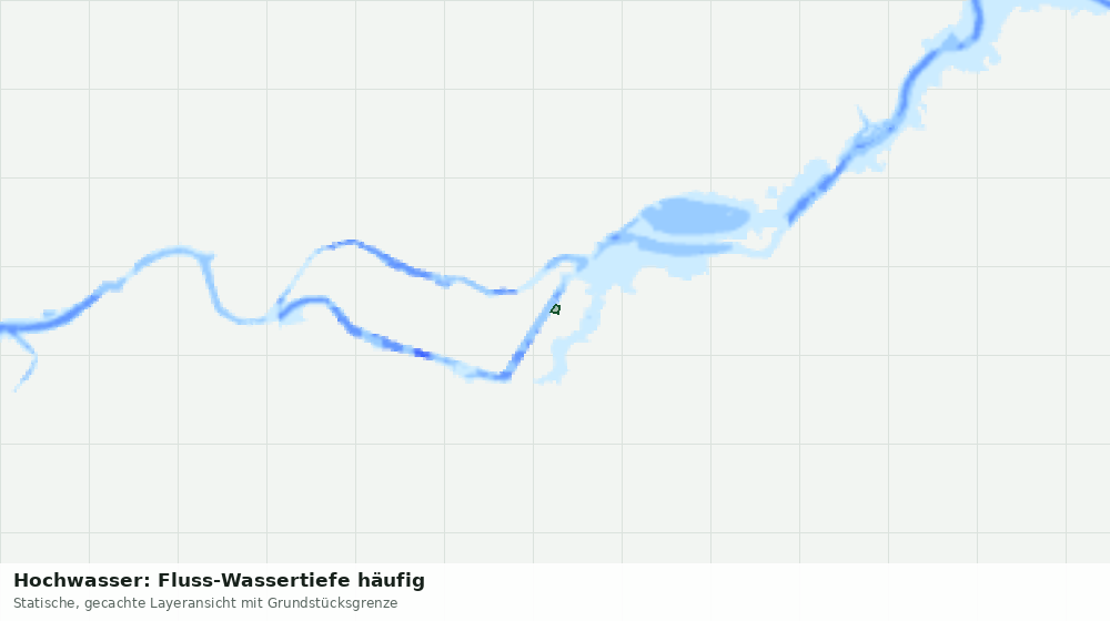 Statische Kartenansicht: Hochwasser: Fluss-Wassertiefe häufig