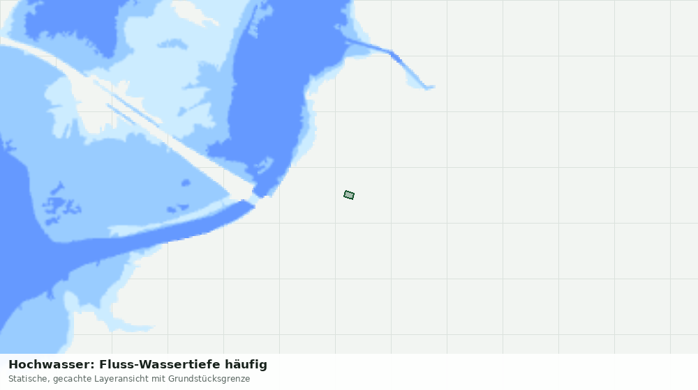 Statische Kartenansicht: Hochwasser: Fluss-Wassertiefe häufig