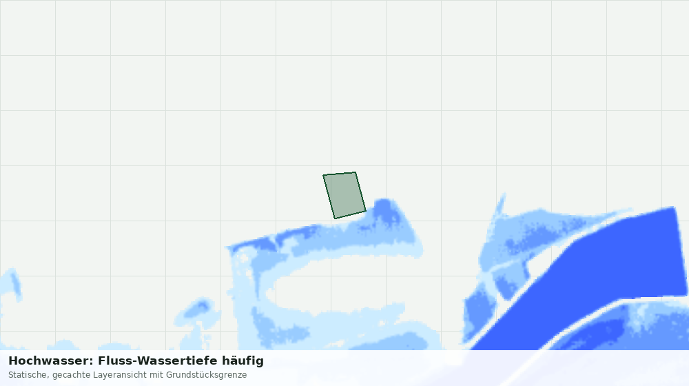 Statische Kartenansicht: Hochwasser: Fluss-Wassertiefe häufig