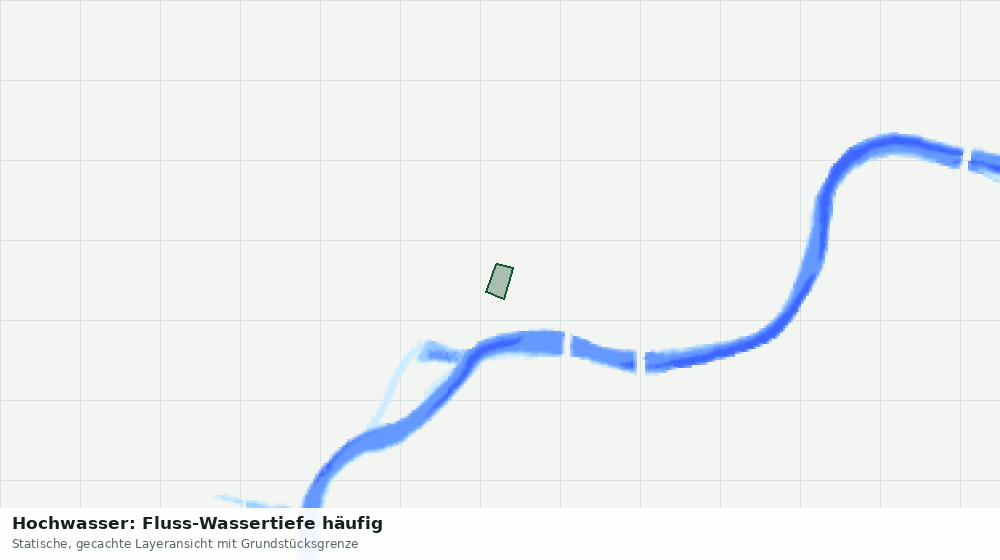 Statische Kartenansicht: Hochwasser: Fluss-Wassertiefe häufig