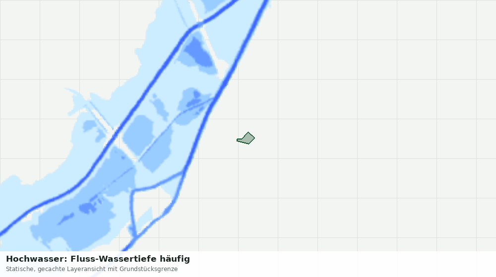 Statische Kartenansicht: Hochwasser: Fluss-Wassertiefe häufig