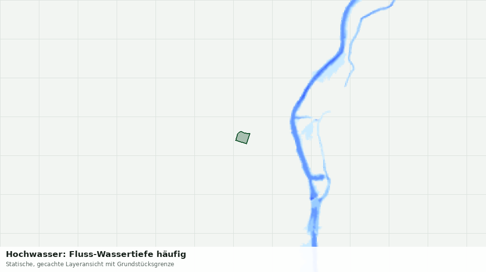 Statische Kartenansicht: Hochwasser: Fluss-Wassertiefe häufig