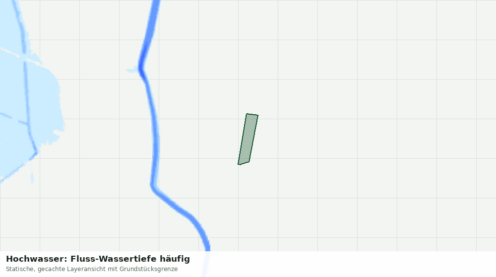 Statische Kartenansicht: Hochwasser: Fluss-Wassertiefe häufig