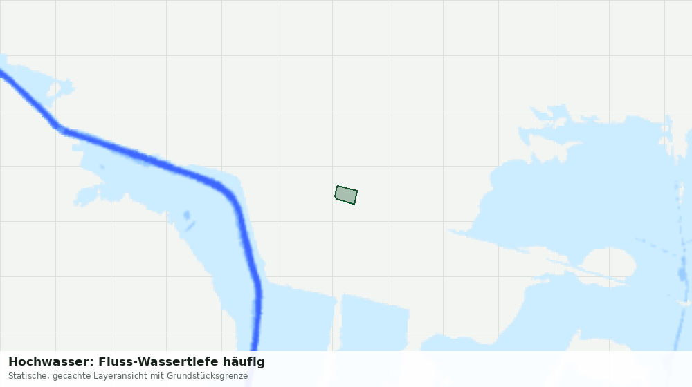 Statische Kartenansicht: Hochwasser: Fluss-Wassertiefe häufig