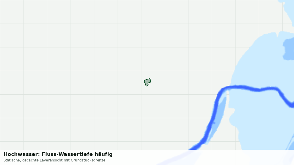 Statische Kartenansicht: Hochwasser: Fluss-Wassertiefe häufig