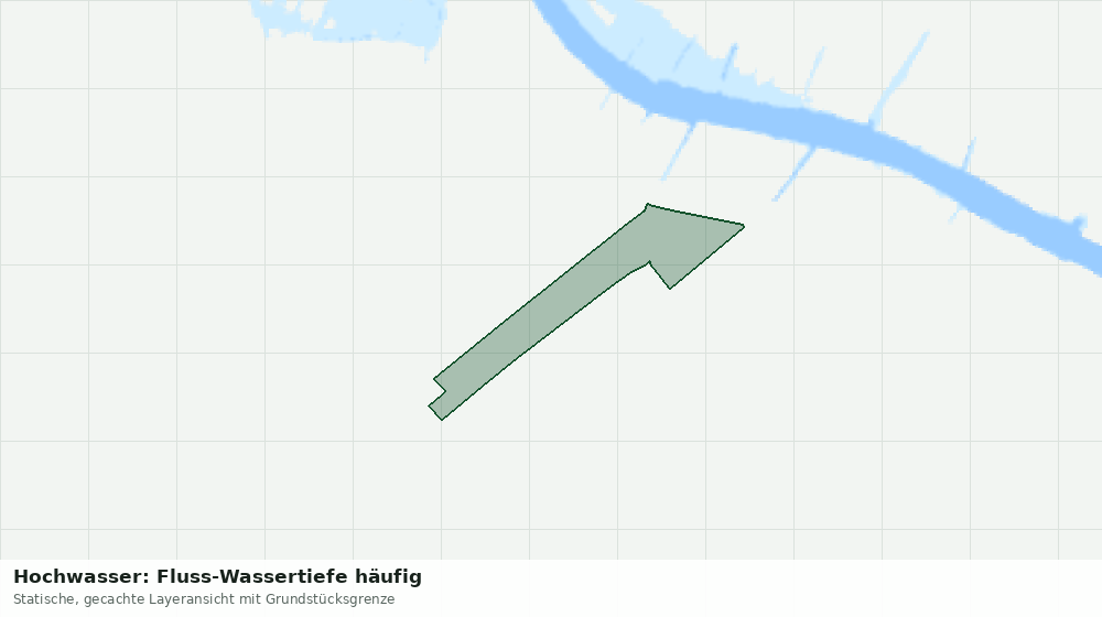 Statische Kartenansicht: Hochwasser: Fluss-Wassertiefe häufig