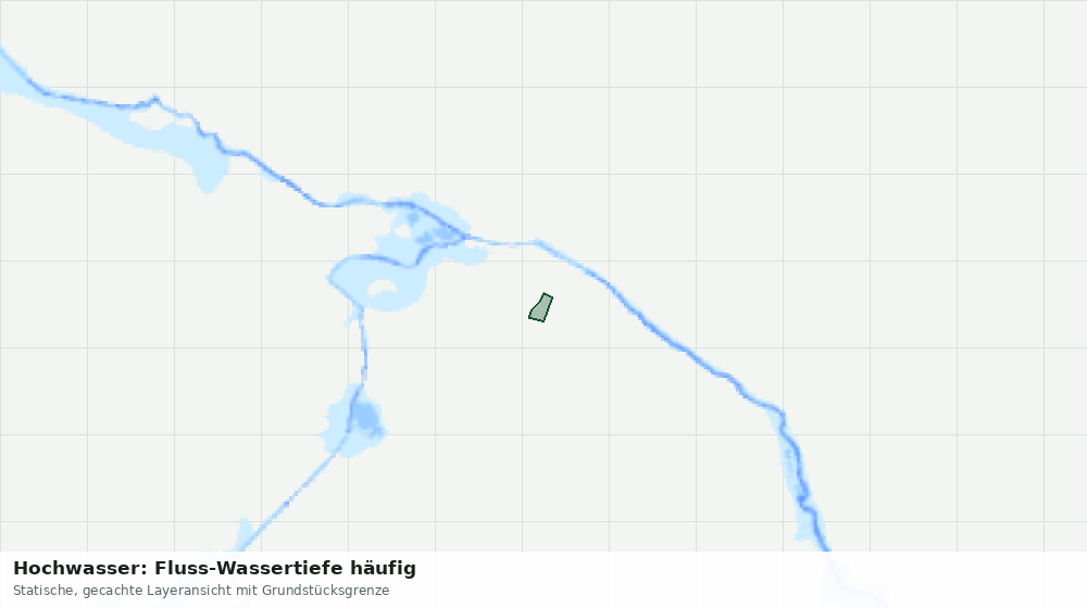 Statische Kartenansicht: Hochwasser: Fluss-Wassertiefe häufig
