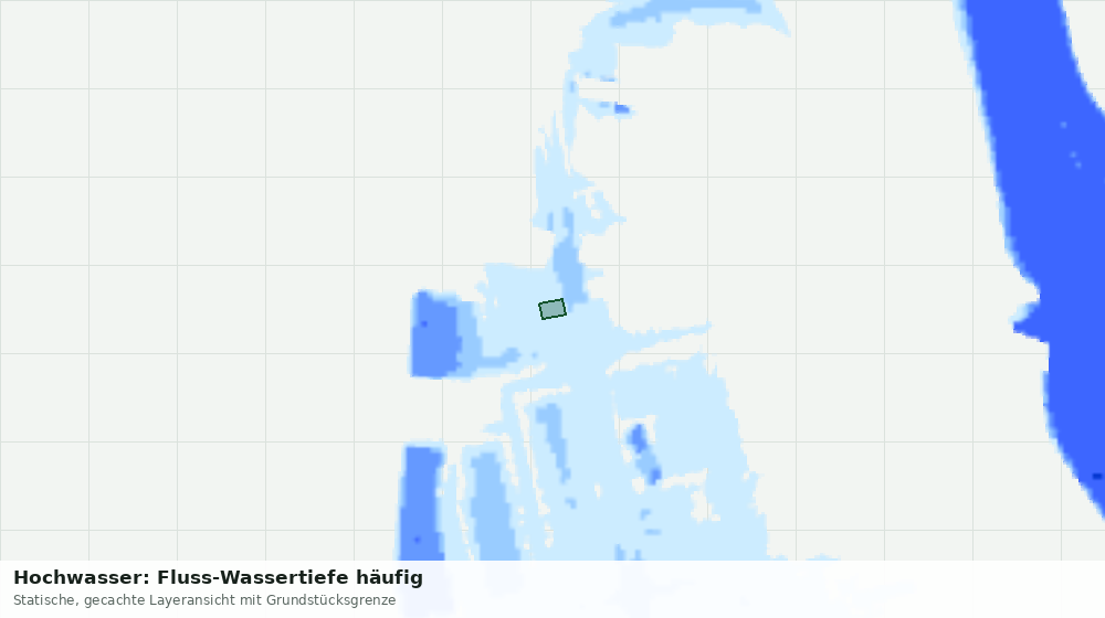 Statische Kartenansicht: Hochwasser: Fluss-Wassertiefe häufig
