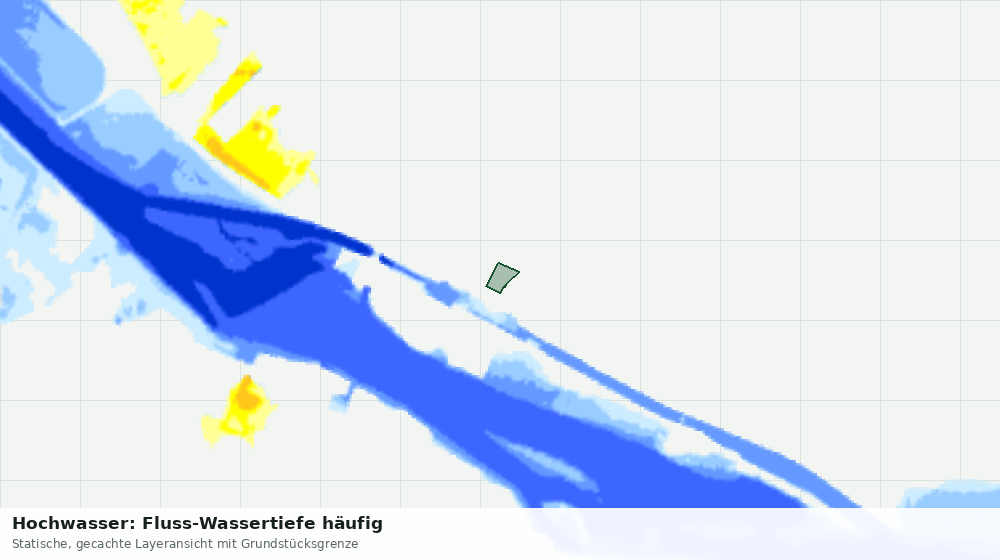 Statische Kartenansicht: Hochwasser: Fluss-Wassertiefe häufig