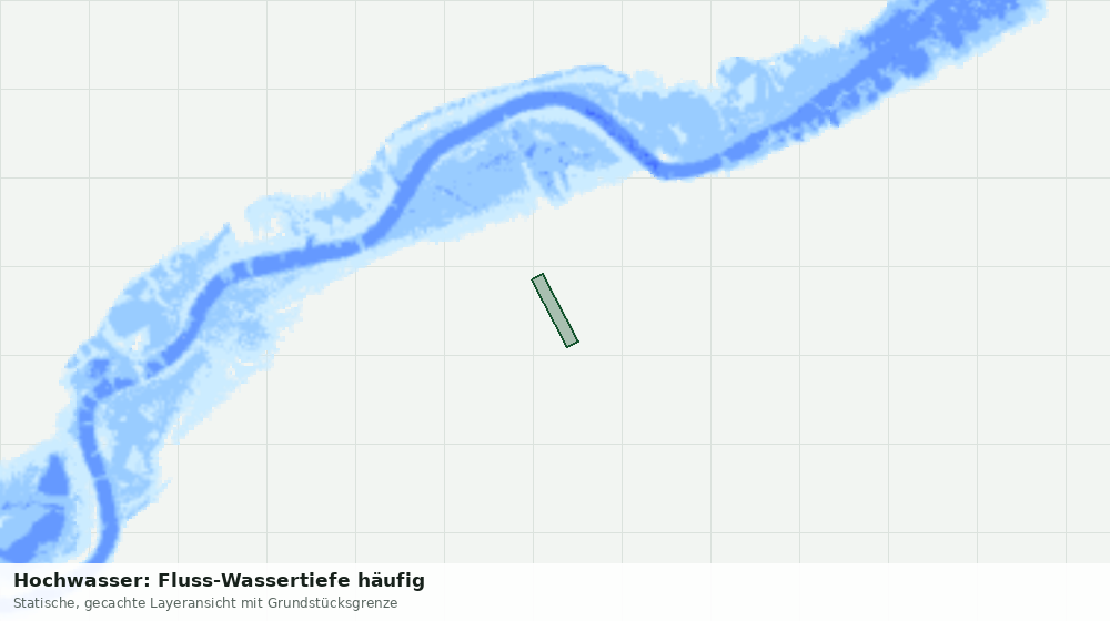 Statische Kartenansicht: Hochwasser: Fluss-Wassertiefe häufig
