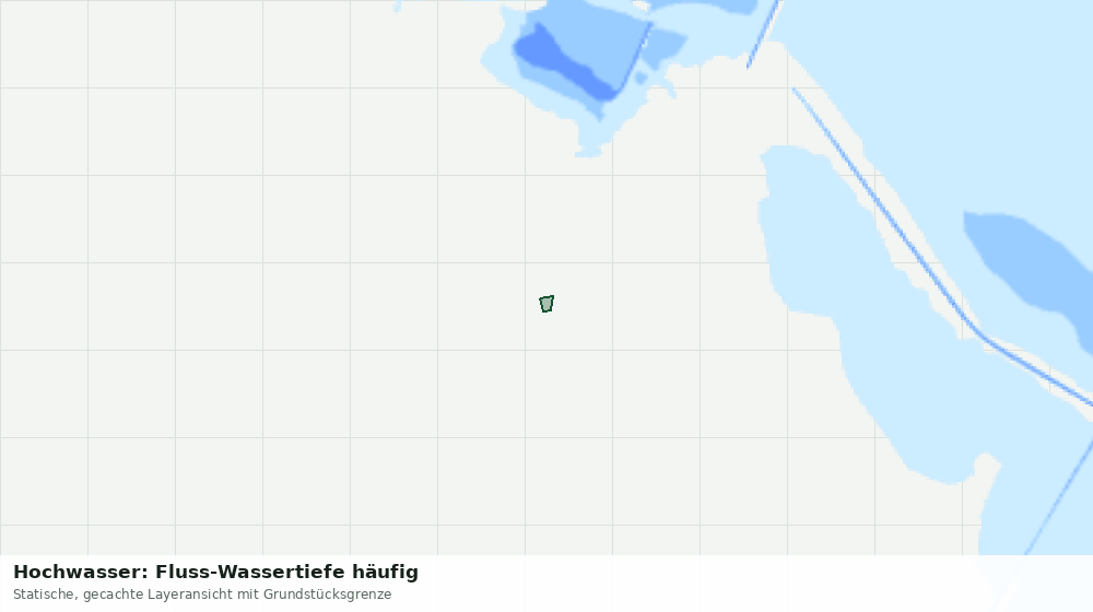 Statische Kartenansicht: Hochwasser: Fluss-Wassertiefe häufig