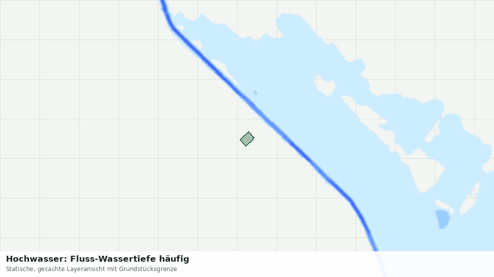 Statische Kartenansicht: Hochwasser: Fluss-Wassertiefe häufig