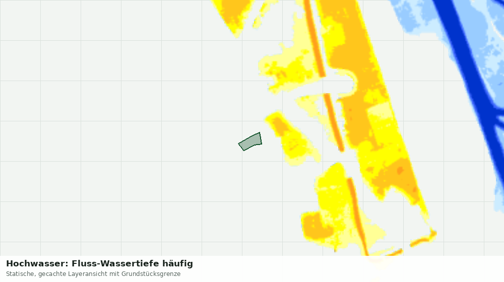 Statische Kartenansicht: Hochwasser: Fluss-Wassertiefe häufig