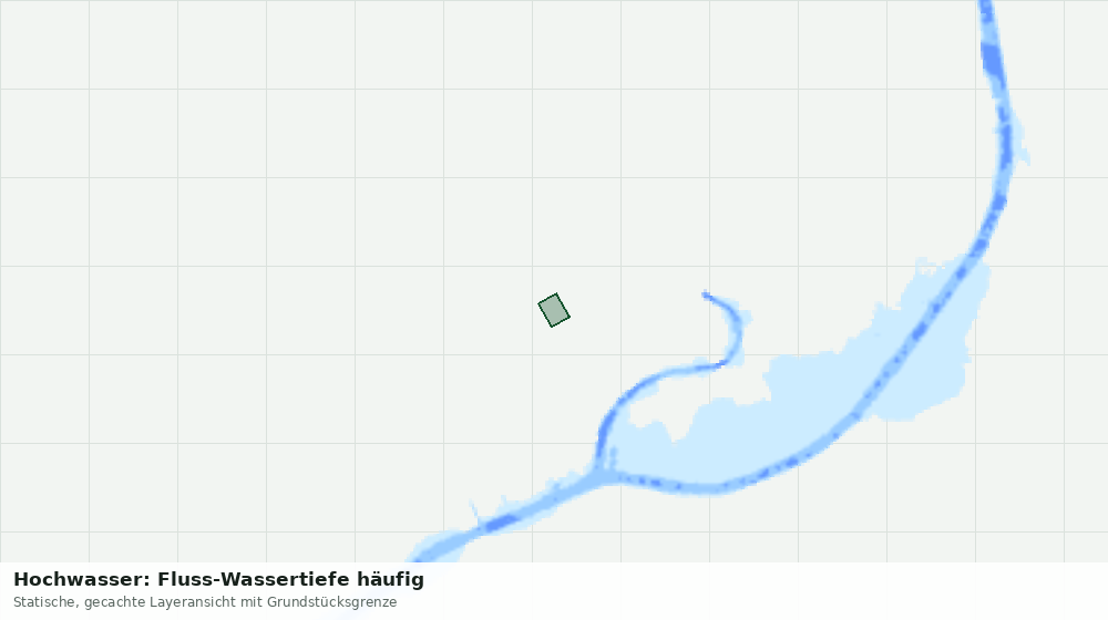 Statische Kartenansicht: Hochwasser: Fluss-Wassertiefe häufig