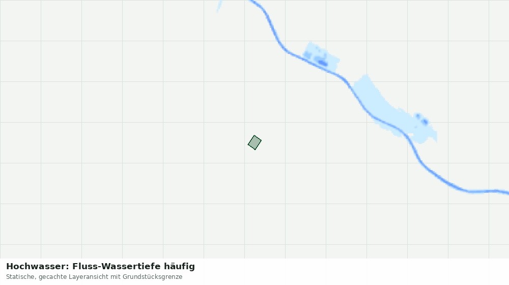 Statische Kartenansicht: Hochwasser: Fluss-Wassertiefe häufig