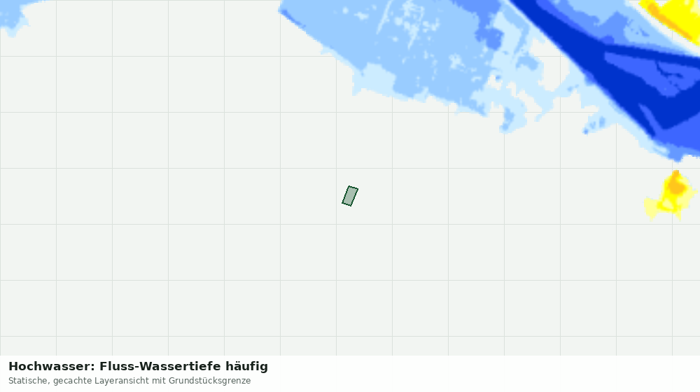 Statische Kartenansicht: Hochwasser: Fluss-Wassertiefe häufig