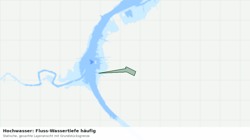 Statische Kartenansicht: Hochwasser: Fluss-Wassertiefe häufig