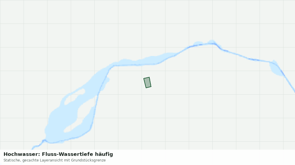Statische Kartenansicht: Hochwasser: Fluss-Wassertiefe häufig
