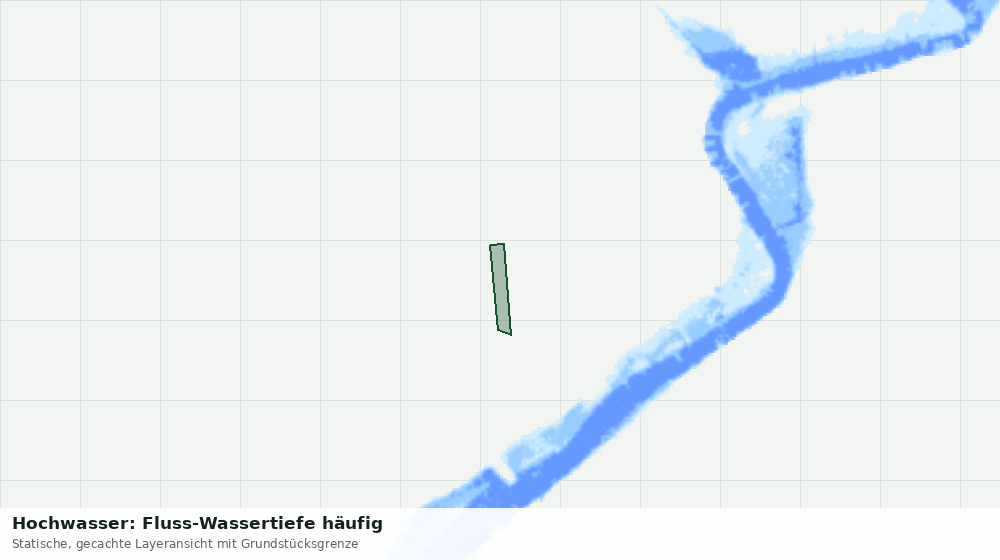 Statische Kartenansicht: Hochwasser: Fluss-Wassertiefe häufig