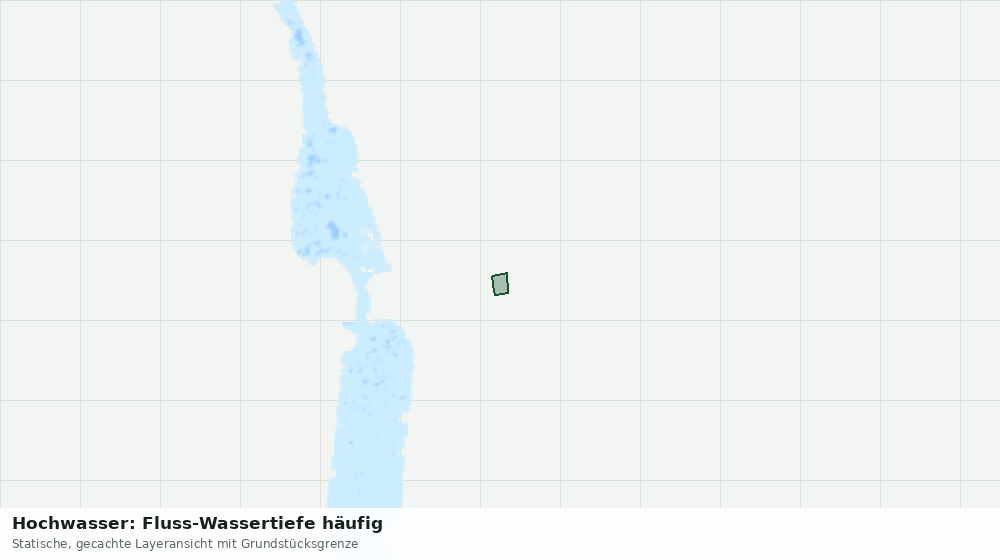 Statische Kartenansicht: Hochwasser: Fluss-Wassertiefe häufig