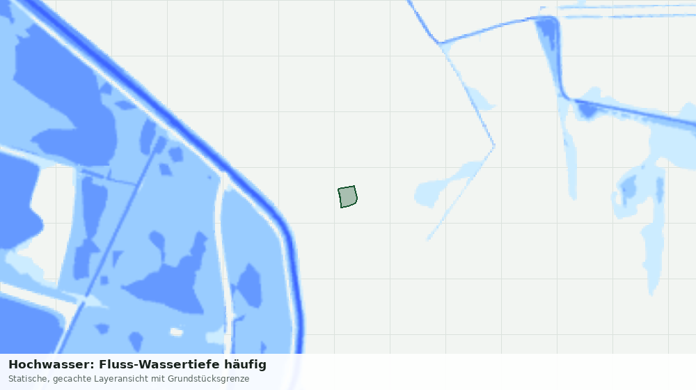 Statische Kartenansicht: Hochwasser: Fluss-Wassertiefe häufig