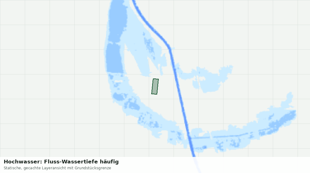 Statische Kartenansicht: Hochwasser: Fluss-Wassertiefe häufig