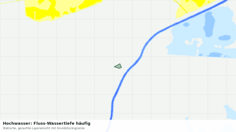 Statische Kartenansicht: Hochwasser: Fluss-Wassertiefe häufig