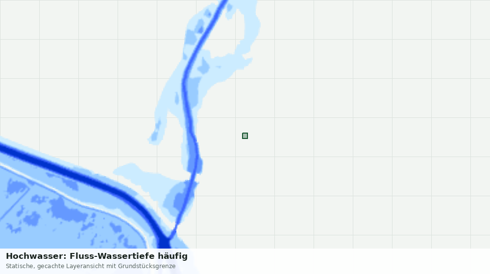 Statische Kartenansicht: Hochwasser: Fluss-Wassertiefe häufig