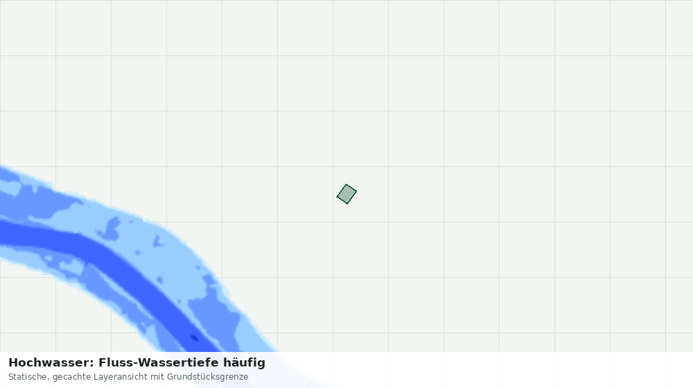 Statische Kartenansicht: Hochwasser: Fluss-Wassertiefe häufig