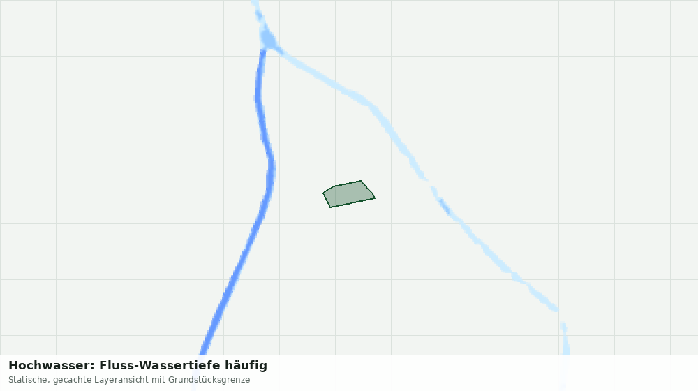 Statische Kartenansicht: Hochwasser: Fluss-Wassertiefe häufig