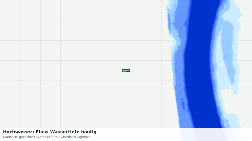 Statische Kartenansicht: Hochwasser: Fluss-Wassertiefe häufig
