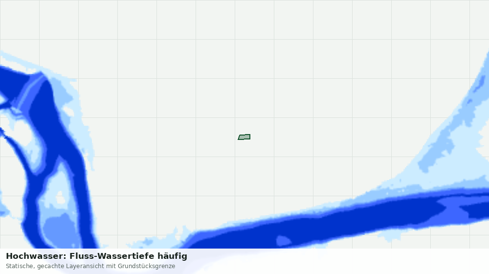 Statische Kartenansicht: Hochwasser: Fluss-Wassertiefe häufig