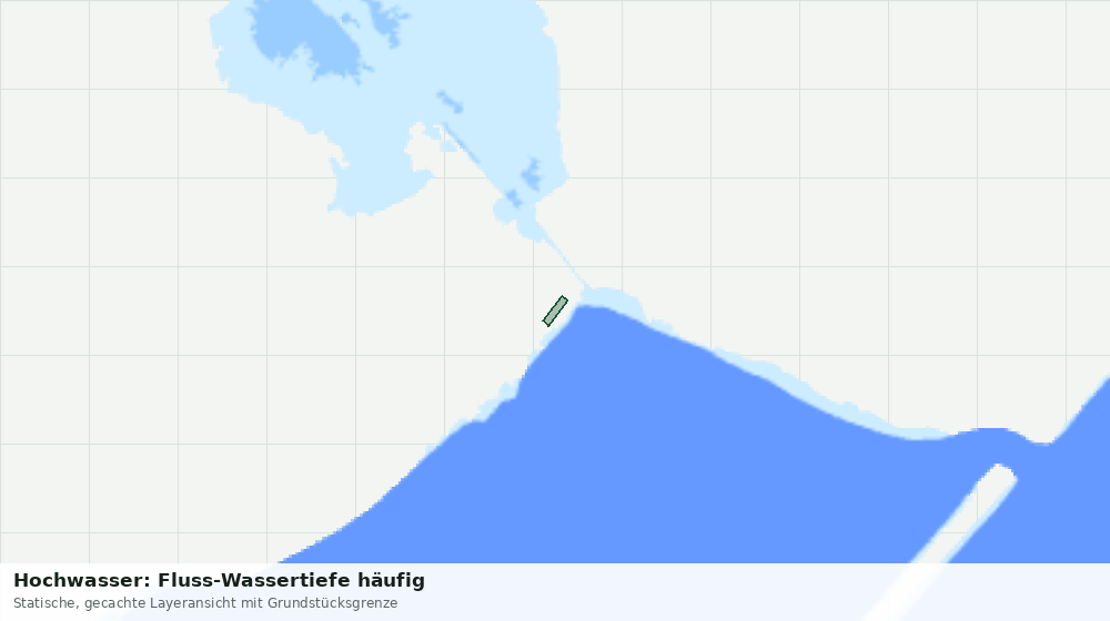 Statische Kartenansicht: Hochwasser: Fluss-Wassertiefe häufig